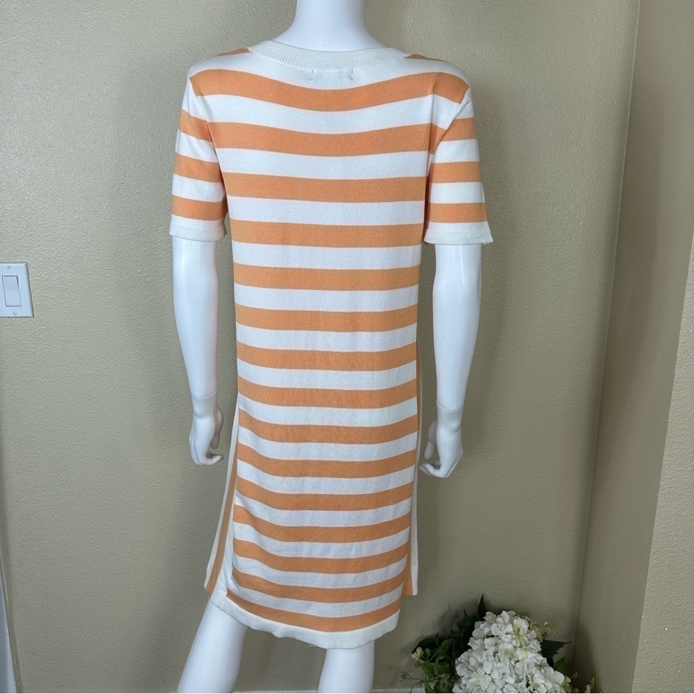 525 America Textured Stripe Midi Dress Sz S NWT - Picture 3 of 10
